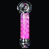 LIT GLASS  SPARKLE FREEZER COIL HAND PIPE Choose Color